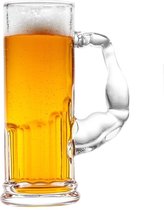Bicep mok - Bicep beker - Bicep glas - Glas - Design glas - XL glas - Een glas voor een sterke man - Bierglas - Bier - LIMITED EDITION