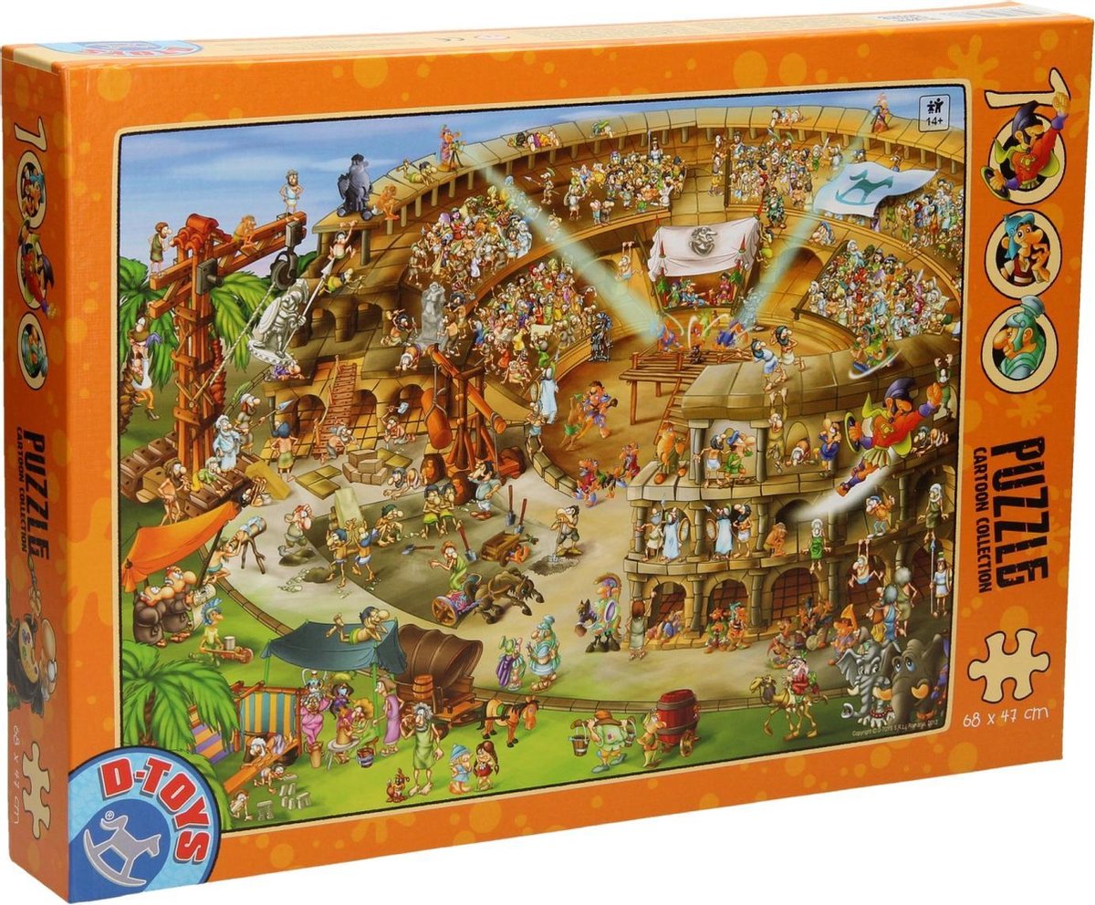 D-Toys puzzel Cartoon Collection Kolosseum 1000 stukjes legpuzzel.