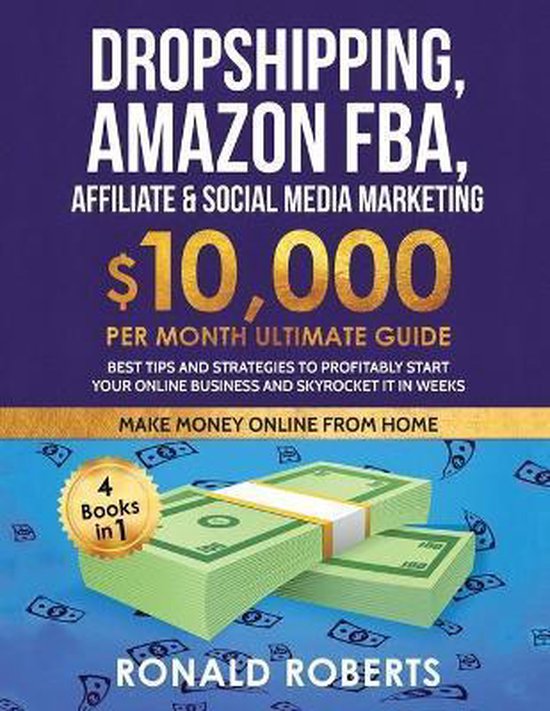 Dropshipping, Amazon FBA, Affiliate & Social Media Marketing - cover