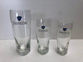 Bavaria bierglas gripglas set 3 stuks (20 + 25 + 50cl) bierglazen