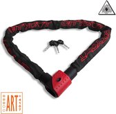 kettingslot Citycat ART-3 1200 x 9 mm zwart/rood