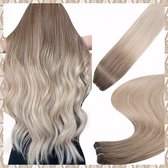 Weave Hair Hairweave Weft 100%remy human hair BALAYAGE MUSHROOM BLONDE