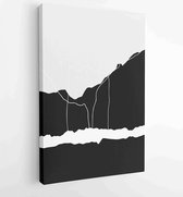 Abstract organic shape Art design for poster, print, cover, wallpaper, Minimal and natural wall art. Vector illustration. 2 - Moderne schilderijen – Vertical – 1834428154 - 115*75