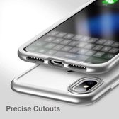ESR iPhone X / XS hoesje - backcover met transparant achterkant zilver
