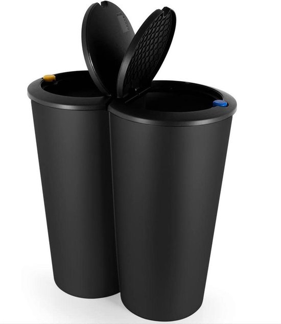 Sac poubelle 50 L pour déchets courants en plastique recyclé - 22