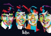 Poster The Beatles - Popgroep - Lennon, McCarthney, Harrisson & Star - Abbey Road - Pop Art