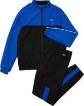 Lacoste Sport Hooded Trainingspak - Maat XL  - Mannen - zwart/blauw
