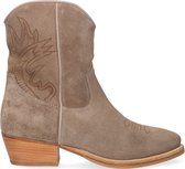 Shabbies Dames Enkellaarsjes 182020266 - Beige - Maat 39