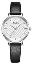 Longbo - Meibin - Dames Horloge - Zwart/Wit/Zilver - Ø 30mm (Productvideo)