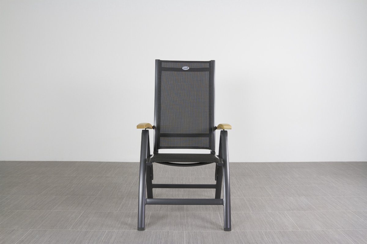 Hartman Chaise de jardin réglable Roma - Accoudoir en teck