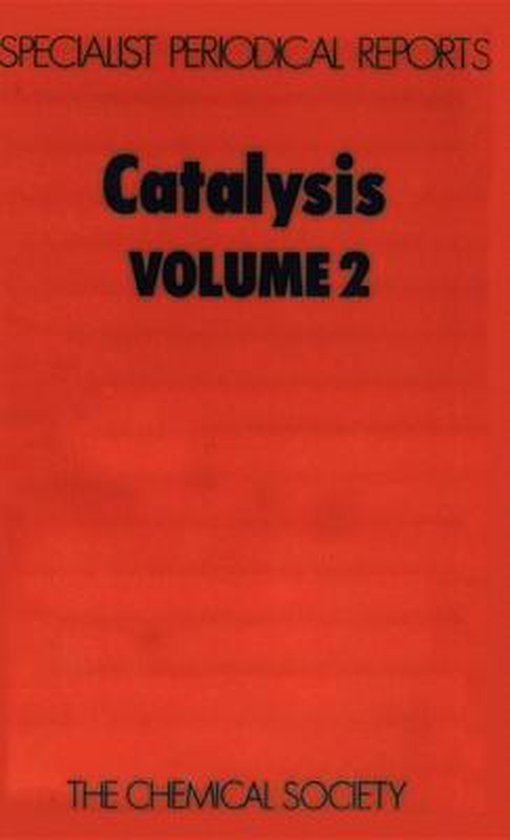 Catalysis, Vol 2, Royal society of chemistry 9780851865447 Boeken