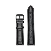 Mats Meier Strap 22mm Croco Zwart  - Zwart