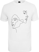 Mister Tee - One Line Dames T-shirt - L - Wit