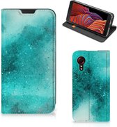 Foto hoesje Samsung Galaxy Xcover 5 Enterprise Edition | Samsung Xcover 5 Smart Cover Painting Blue