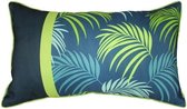 Kussen Tropical – Blauw/Groen 30 x 50 cm (incl. vulling)