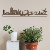 Skyline Brielle notenhout - 60cm- City Shapes wanddecoratie