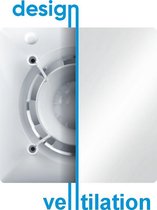 ACE badkamer/ toilet ventilator design Plain Wing Ø 100mm met timer