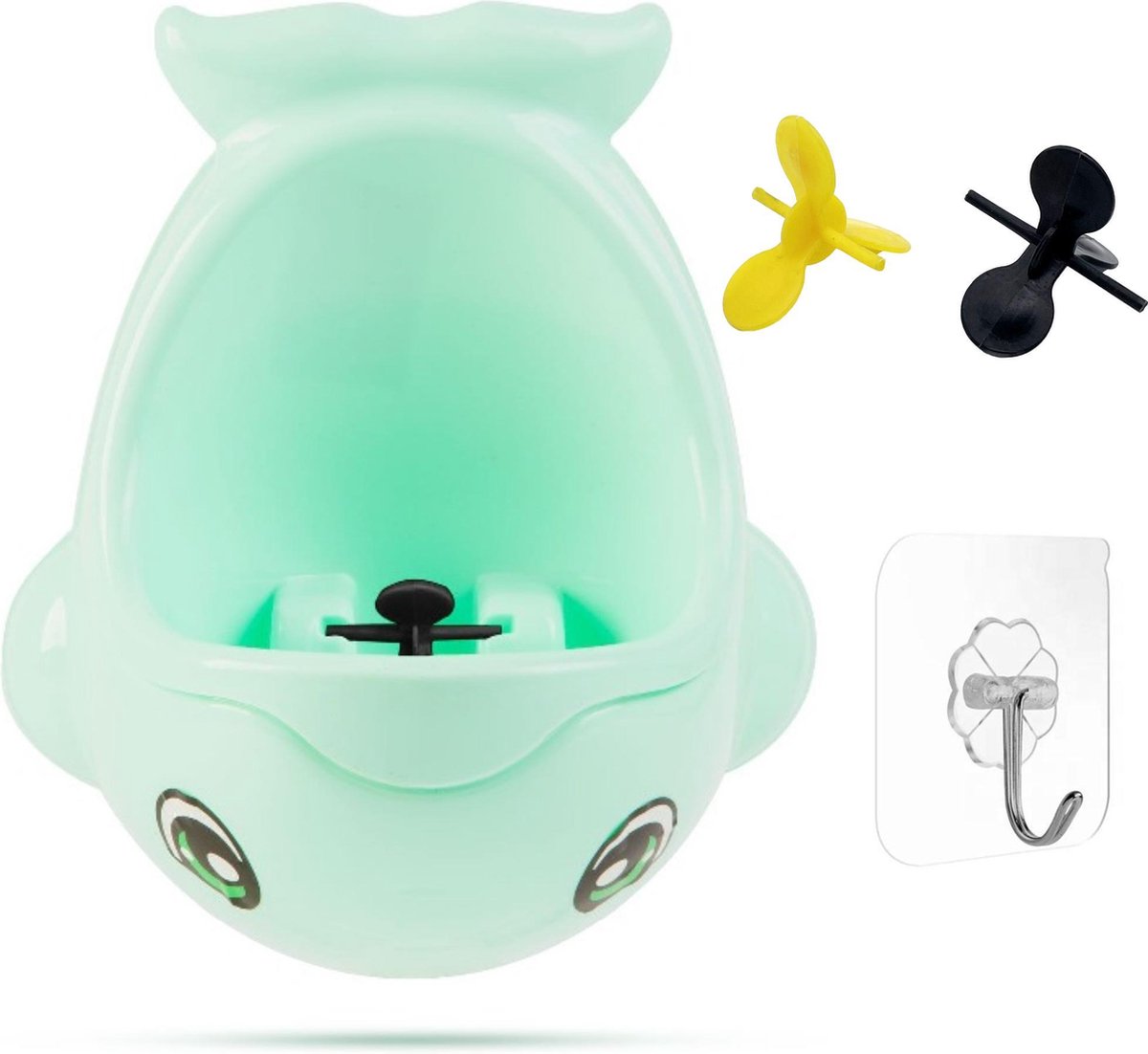 Goedkoopste Family Pound - Plaspotje WC Trainer - Urinoir Vis - Zindelijkheidstraining Jongens WC Toilet voor Kinderen - Plastic - Inclusief ophanghaak