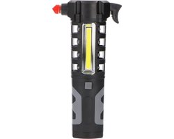 Proventa 3-in-1 multitool voor in de auto - Veiligheidshamer + gordelsnijder + looplamp