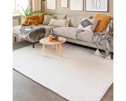 NATURL. Wollen vloerkleed Wise - Wit - 140x200cm