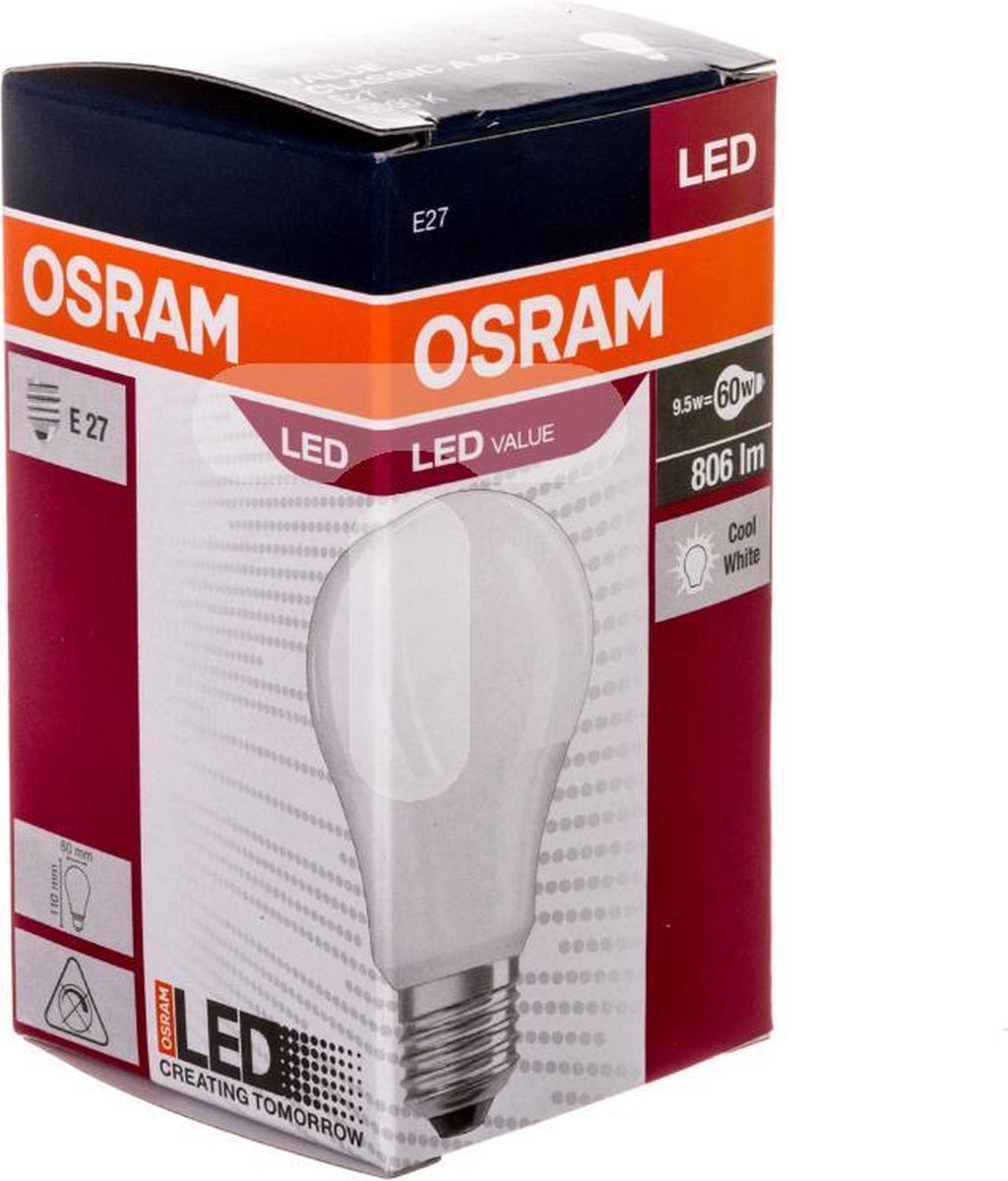Osram LED E27 - 8.5W (60W) - Daglicht - Niet Dimbaar | bol.com