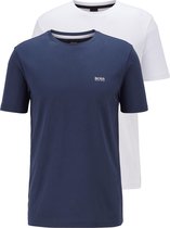 Hugo Boss 50446125-960 T-shirt - Mannen - donker blauw - wit
