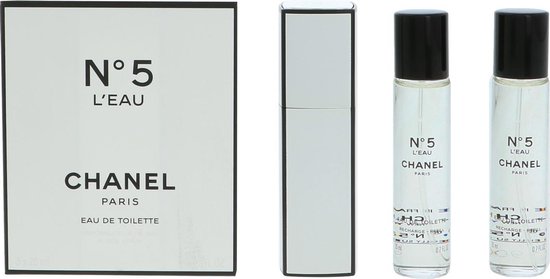 Chanel N°5 L'Eau - 3 x 20 ml - eau de toilette recharge purse spray - tasspray - Chanel