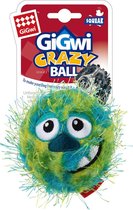 GiGwi Crazy Ball Plush Rubber Squeaky Hondenspeeltje Medium
