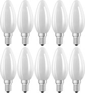 10 stuks Osram led kaarslamp E14 5W 2700K Mat dimbaar