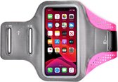 Mobigear Easy Fit Neopreen Sportarmband Hoesje - Geschikt voor iPhone 11 Pro Max - Roze