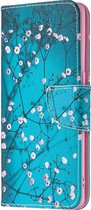 OPPO Find X2 Neo Hoesje - Mobigear - Design Serie - Kunstlederen Bookcase - Amandelbloesem - Hoesje Geschikt Voor OPPO Find X2 Neo