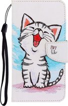 Xiaomi Redmi 9C Hoesje - Mobigear - Design Serie - Kunstlederen Bookcase - Cat - Hoesje Geschikt Voor Xiaomi Redmi 9C