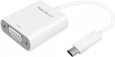 Adaptateur de câble vidéo Macally UCVGADP 0,12 m USB C VGA (D-Sub) Gris, Blanc