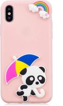 Apple iPhone XS Max Hoesje - Mobigear - Design Serie - TPU Backcover - Rainbow Panda - Hoesje Geschikt Voor Apple iPhone XS Max