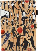 Apple iPad Pro 10.5 (2017) Hoes - Mobigear - Design Serie - Kunstlederen Bookcase - Basketball - Hoes Geschikt Voor Apple iPad Pro 10.5 (2017)