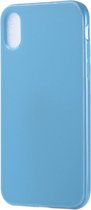 Mobigear Color Backcover Hoesje - Geschikt voor Apple iPhone XR - Gsm case - Blauw