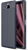 Mobigear Luxury TPU Backcover voor de Sony Xperia 10 - Marineblauw