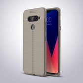 LG V40 ThinQ Hoesje - Mobigear - Luxury Serie - TPU Backcover - Grijs - Hoesje Geschikt Voor LG V40 ThinQ