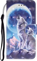 Apple iPhone 11 Pro Hoesje - Mobigear - Design Serie - Kunstlederen Bookcase - Wolf - Hoesje Geschikt Voor Apple iPhone 11 Pro