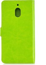 Nokia 2.1 Hoesje - Mobigear - Wallet Serie - Kunstlederen Bookcase - Groen - Hoesje Geschikt Voor Nokia 2.1