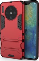 Huawei Mate 30 Hoesje - Mobigear - Armor Stand Serie - Hard Kunststof Backcover - Rood - Hoesje Geschikt Voor Huawei Mate 30