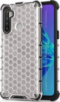 Mobigear Honeycomb Hardcase Hoesje - Geschikt voor Realme C3 - Transparant