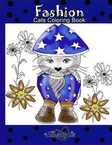 Fashion Cats Coloring Book