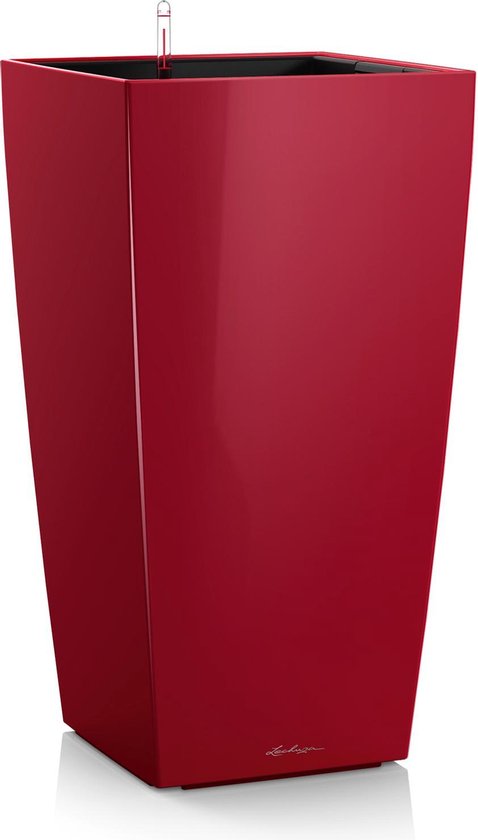 Lechuza - jardinière CUBICO PREMIUM 40 Set ALL-IN-ONE rouge écarlate haute brillance - deuxième choix