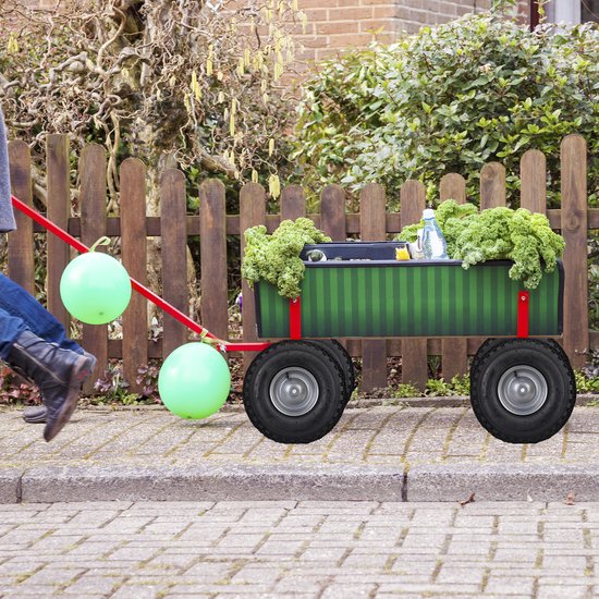 Relaxdays kruiwagenwiel - 4.80/4.00-8 - luchtband - stalen velg - ventiel - tot 120 kg belastbaar - zwart van Relaxdays — afbeelding 2