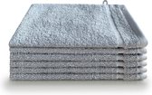 Cillows Washand - Hoogwaardige hotelkwaliteit - 16x21 cm - 6 stuks - Grijs