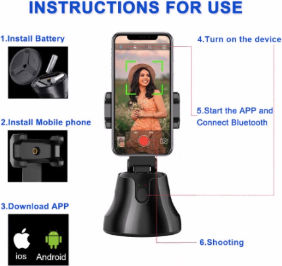 Black Apai Genie robot camera man at ₹ 390/piece in New Delhi | ID: 2849949660373