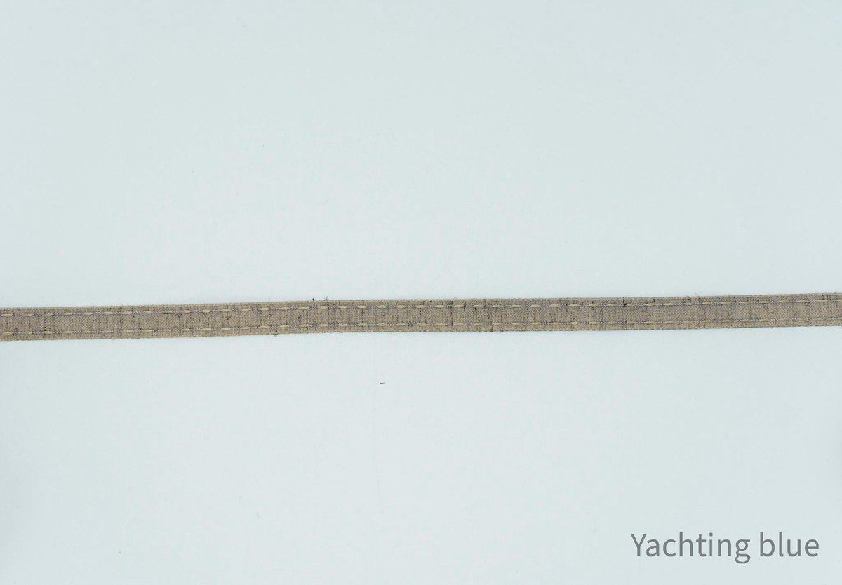 Sier band - beige kleur - sierband (doorgestikt) - fournituren - lengte 2 meter - lint - stof - afwerkband - naaien - decoratieband -