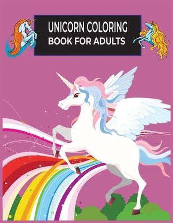 Unicorn Coloring Book For Adults - cover