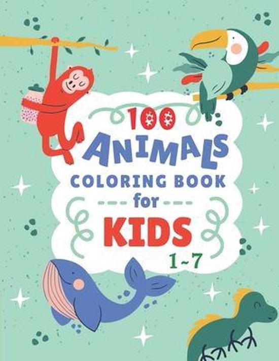 100 Animals Coloring Book For Kids 17, Ayoub's Coloring